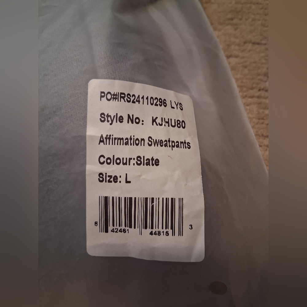 AFFIRMATION SWEATPANTS SLATE - Picture 5 of 5